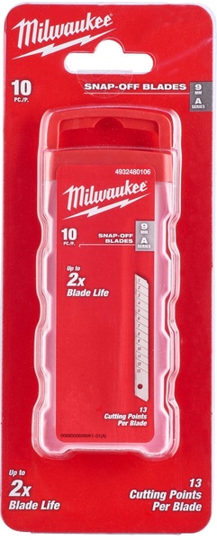 Replaceable broken blade Milwaukee 9 mm (10 pcs)
