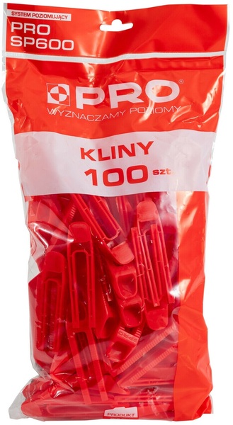 System poziomujący PRO SP600 (100 sztuk klinów w worku)
