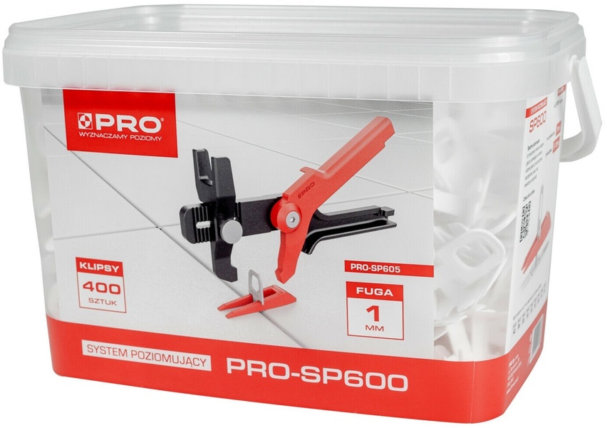 Leveling system PRO SP600 (400 clips in a 5 l bucket)