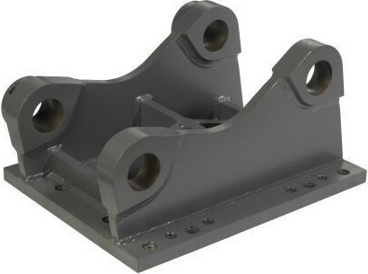 Adaptive plate for Chicago Pneumatic RC150 hydraulic vibratory compactor