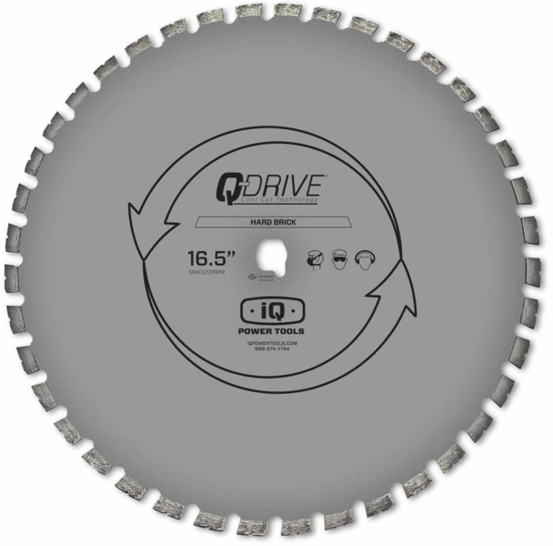 Tarcza diamentowa iQ Power Tools Q-Drive Segmented Hard Material 420 mm do cegły i kostki brukowej