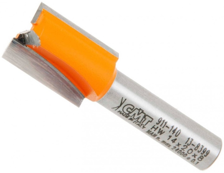 Straight cutter CMT Orange Tools HM for wood (D 12 mm, I 20 mm, L 50 mm, S 8 mm)