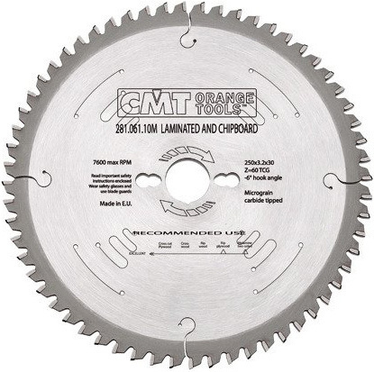 Saw blade for laminated boards CMT Orange Tools HM (D 350 mm, F 30 mm, Z 108)