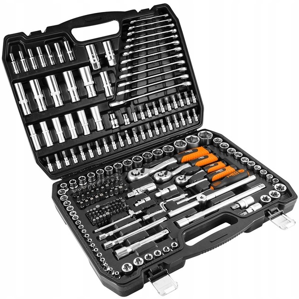Socket wrench set Neo Tools 1/2", 3/8", 1/4" (216 pcs)