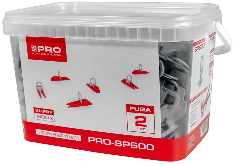 Leveling system SP600 PRO SP627 (800 clips in a 10 l bucket)