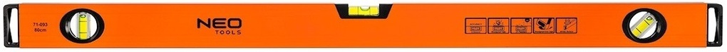 Poziomnica aluminiowa Neo Tools 71-093, 80 cm