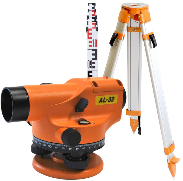 Optical level Geoline AL-32 (+ tripod ATS5C + laser stave A55)