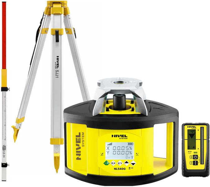 Laser level Nivel System NL540G DIGITAL (+ tripod + laser stave)