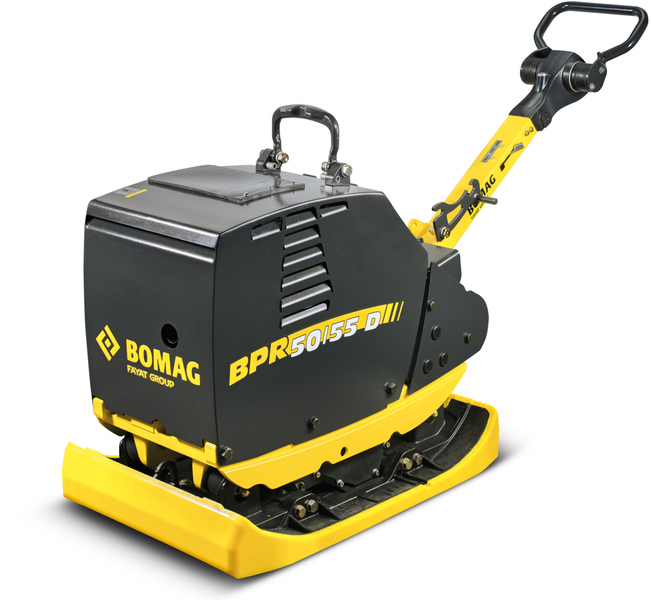 Reversible vibratory plate Bomag BPR 50/55 D/E ECONOMIZER (+ block paving pad Stoneguard)