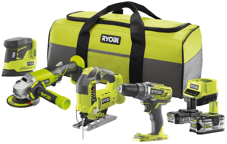 Power tool set Ryobi R18CK4B-252S