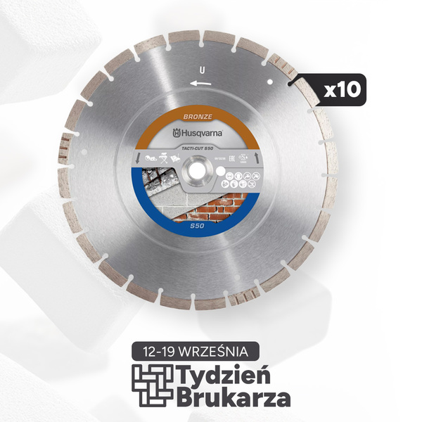 PAKIET – Tarcza diamentowa Husqvarna Tacti-Cut S50 Plus 350 mm do betonu (10 sztuk)