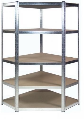 Corner shelf with shelves 180 x 90 x 30 cm