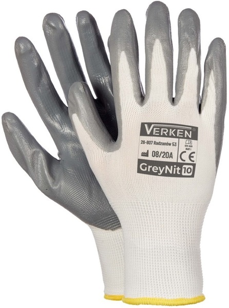 Work gloves Verken GreyNit (12 pair)