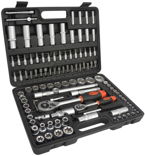 Socket wrench set Geko G10151 1/4″, 1/2″ (108 pcs)