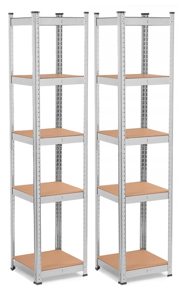 Shelf with shelves 180 x 40 x 40 cm (2 pcs)