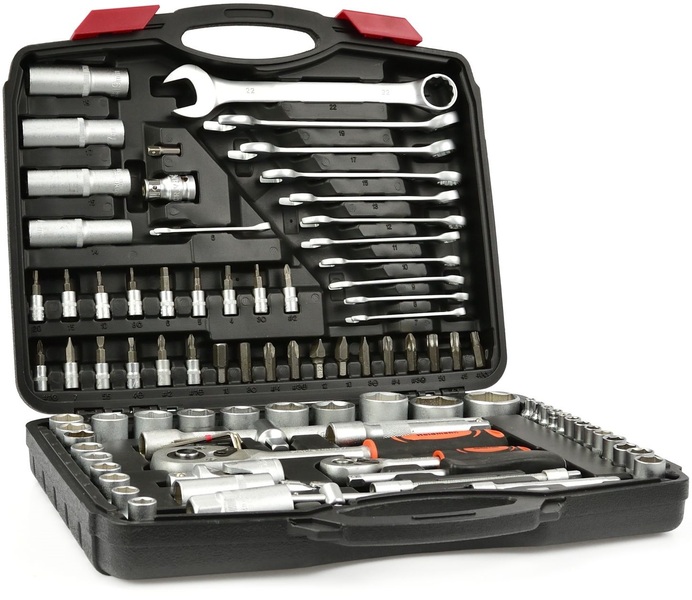 Socket wrench set Geko G10149 1/4″, 1/2″ (94 pcs)