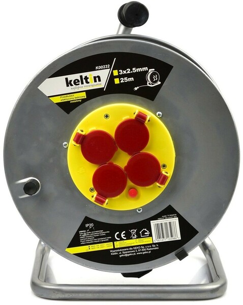 Metal electrical extension cord Geko K00232 25 m