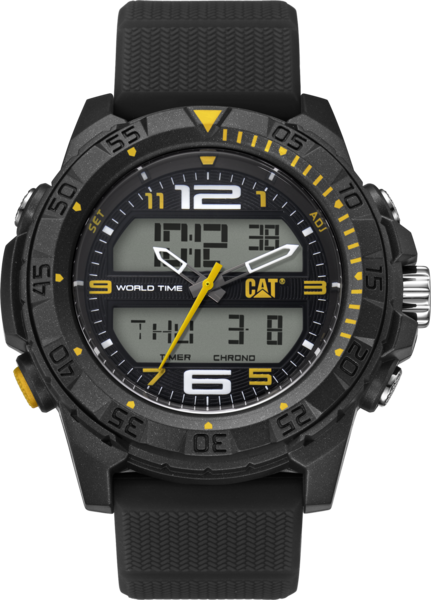 Zegarek analogowy Caterpillar Basecamp ABS 47 mm (silikonowy pasek)