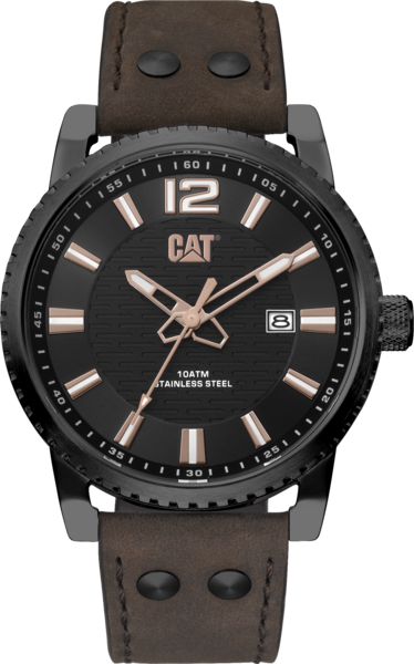 Zegarek Caterpillar Utility 3H 43 mm (skórzany pasek)