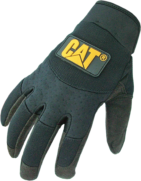 Work gloves Caterpillar PU Synthetic Leather Pad Spandex Back