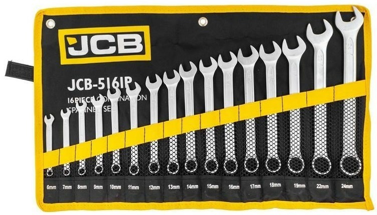 Socket wrench set JCB 57162 (16 pcs)