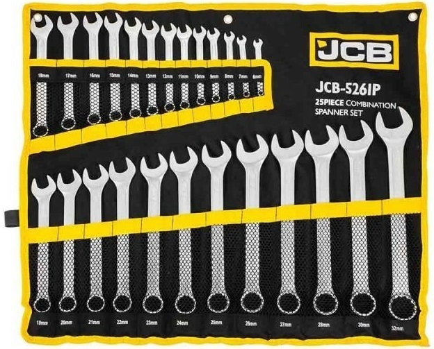 Socket wrench set JCB 57166 (25 pcs)