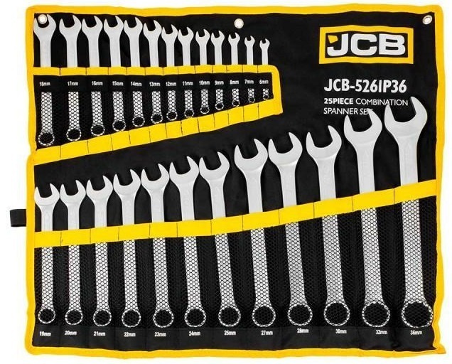 Socket wrench set JCB 57167 (25 pcs)