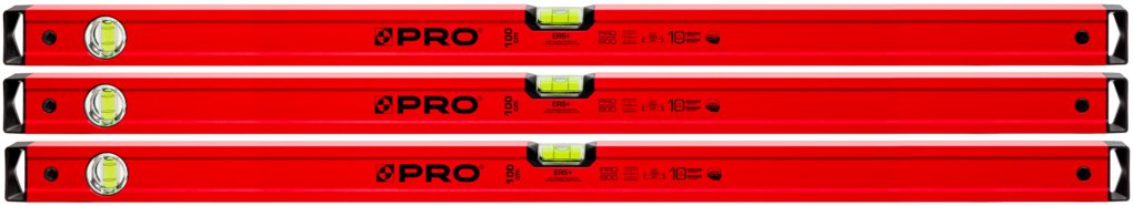 Spirit level PRO 600 100 cm (set of 3)