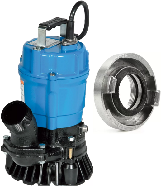Submersible pump Tsurumi HS 2.75S / 230V 0.75 kW with hydrant storz