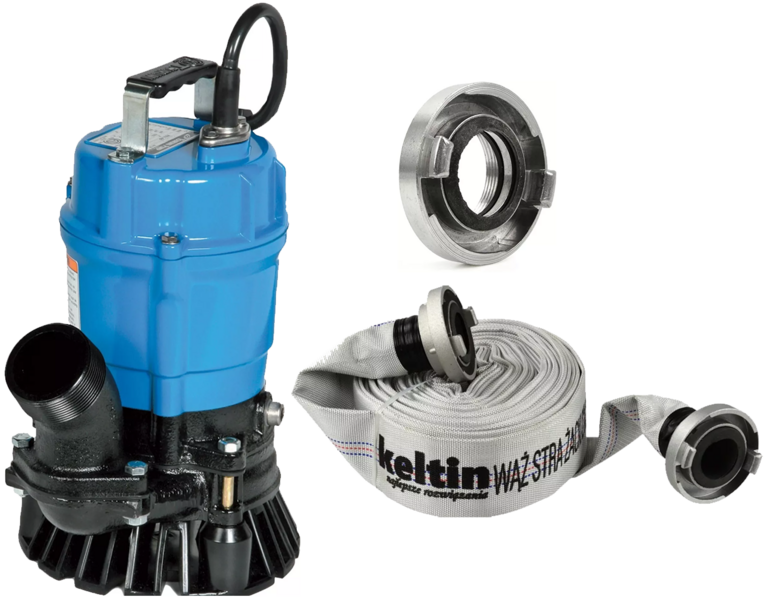 Submersible pump Tsurumi HS2.75S / 230V 0,75kW (+hydrant storz, hose)