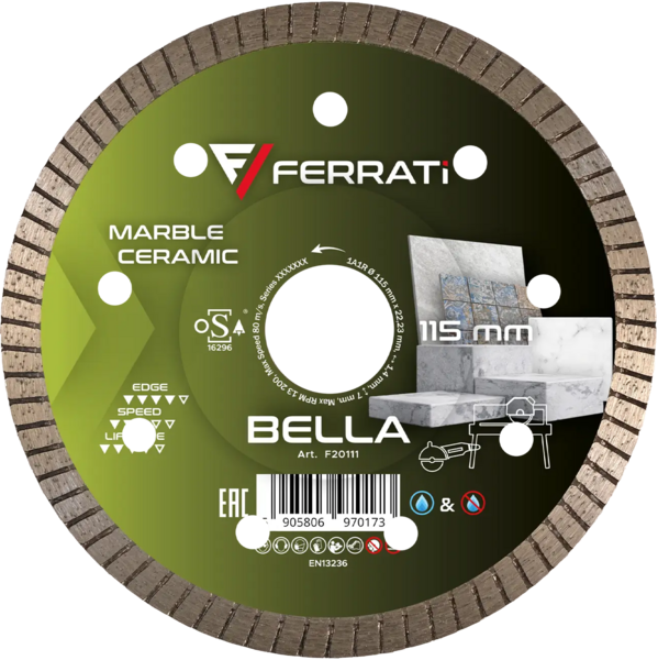 Tarcza diamentowa Ferrati BELLA 115 mm
