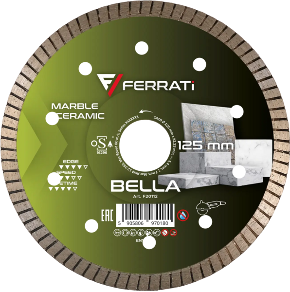 Tarcza diamentowa Ferrati 125 mm BELLA