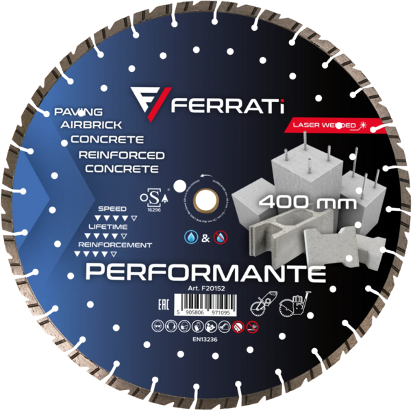 Tarcza diamentowa Ferrati tnąca 400mm PERFORMANTE