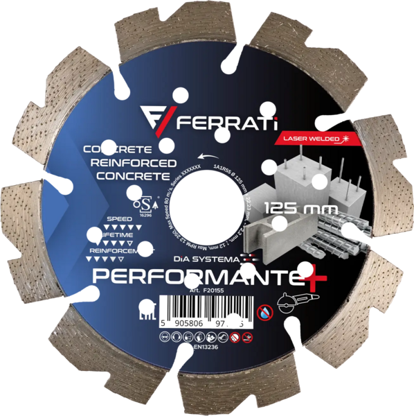 Tarcza diamentowa Ferrati tnąca 230mm DiA SYSTEMA PERFORMANTE PLUS