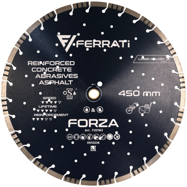 Tarcza diamentowa Ferrati FORZA 450 mm do betonu, lastryka