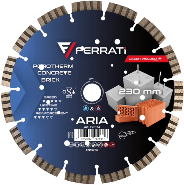 Tarcza diamentowa Ferrati tnąca 230mm ARIA