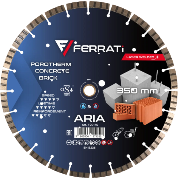 Tarcza diamentowa Ferrati tnąca 350mm ARIA
