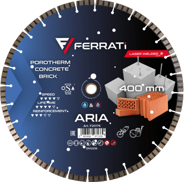 Tarcza diamentowa Ferrati tnąca 400mm ARIA