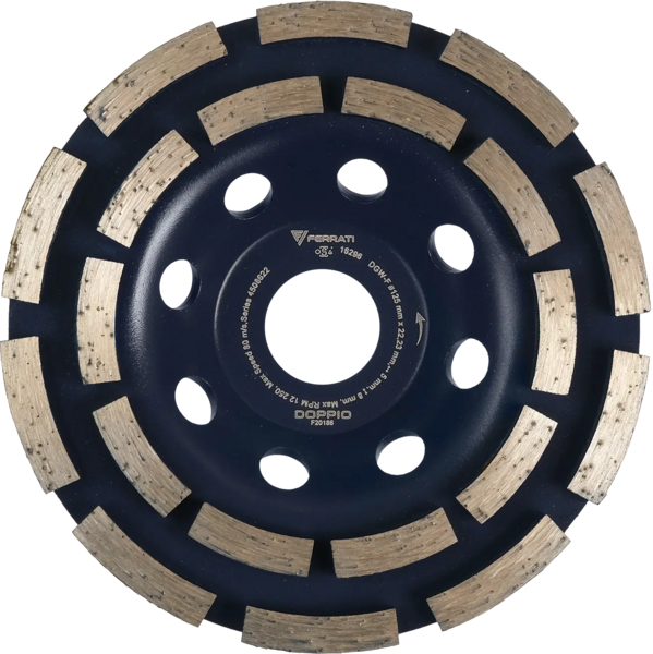 Tarcza diamentowa garnkowa Ferrati DGW-F 125mm DOPPIO