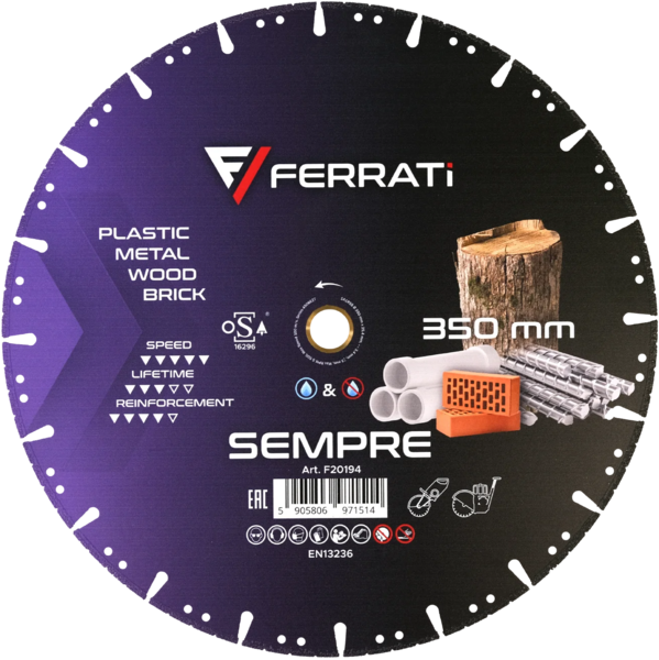 Tarcza diamentowa Ferrati 350mm SEMPRE
