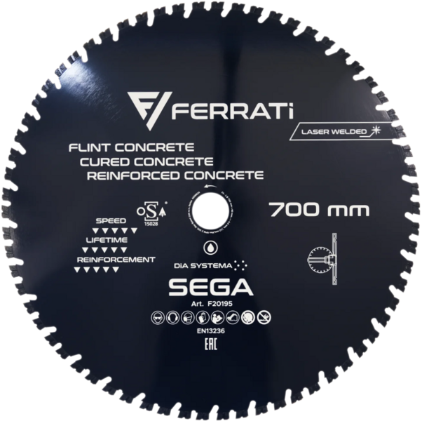 Tarcza diamentowa Ferrati 700mm SEGA