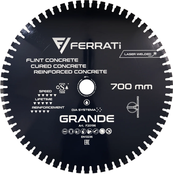Tarcza diamentowa Ferrati 700mm GRANDE