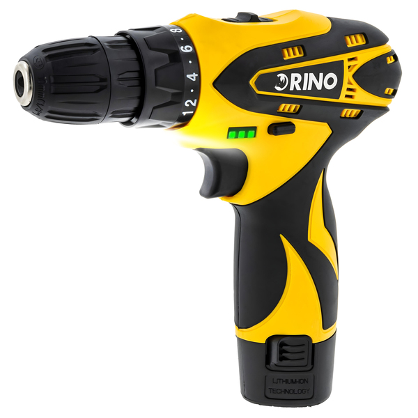 Wiertarko-wkrętarka akumulatorowa 12 V RINO DRI12LI-28 (zestaw 28 sztuk)