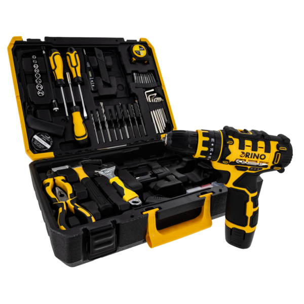 Drill-driver 18 V Rino DRI18LI-117imp (set 117 pcs)