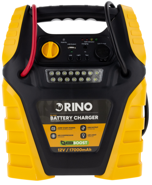 Prostownik akumulatorowy 12 V 5w1 z rozruchem Rino BOOST12LI
