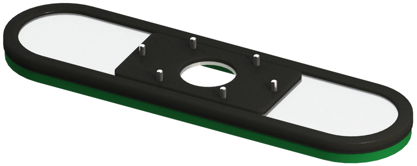 Narrow suction plate Up Geco for vacuum hand laying devices Geco 200 (working load limit 70 kg)