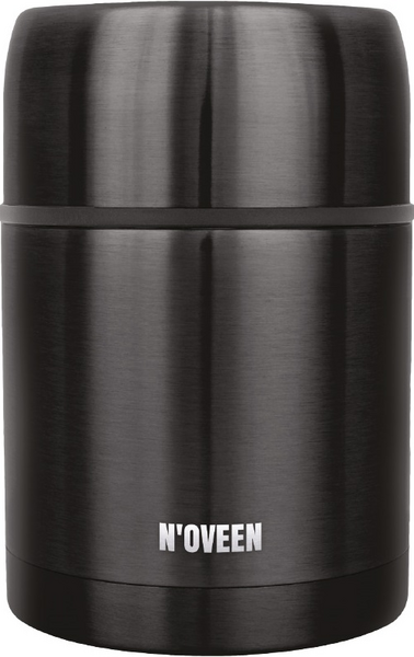 N'oveen lunch thermos TB955 black transparent 800 ml