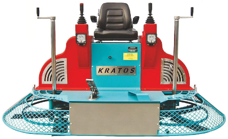 Ride-on trowel (double disc) Kreber K-446-2-THM ''KRATOS'' (+sprinkler and lighting)