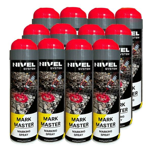 Spray paint Nivel System Mark Master (500 ml) (set of 12 pieces)