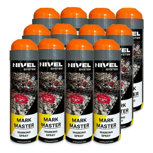 Spray paint Nivel System Mark Master (500 ml) (set of 12 pieces)